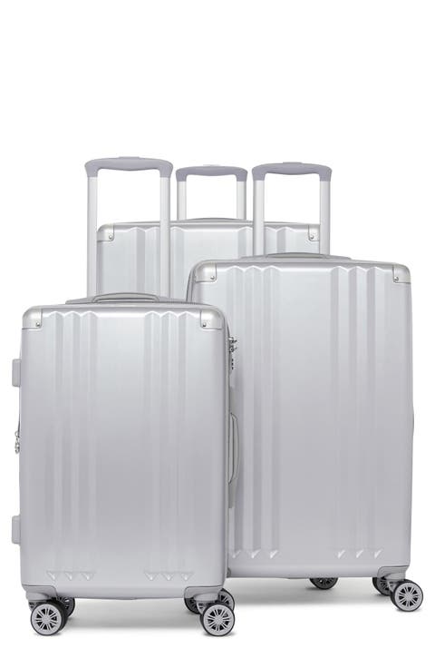 Ambeur 3-Piece Metallic Luggage Set