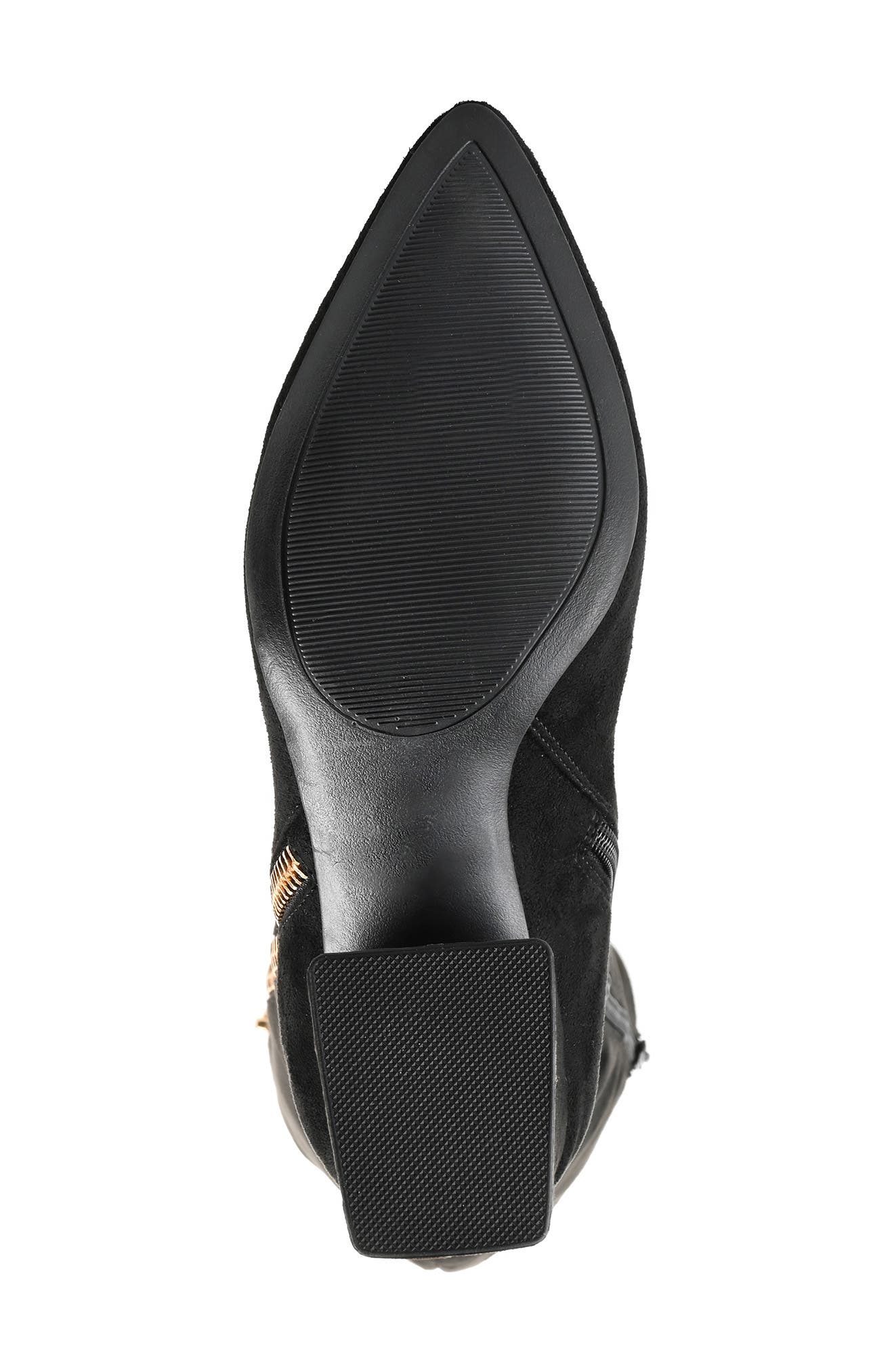 Journee Collection Idinna Tall Vegan Leather Faux Fur Lined Block Heel Boot - Extra Wide Calf, Alternate, color, 