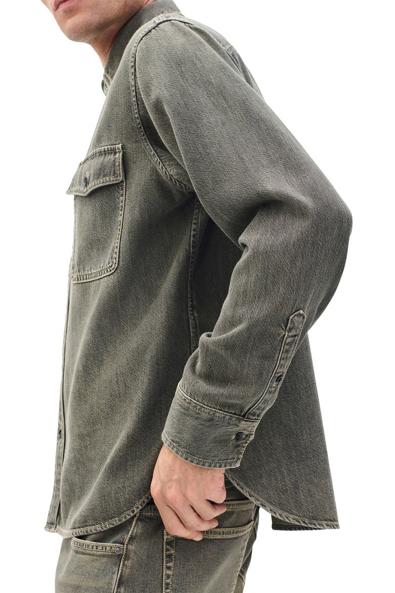 Jack Engineered Denim Button-Up Shirt, Alternate, color, GRYOL