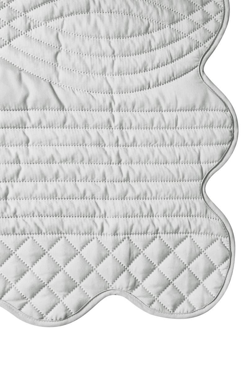 VCNY HOME Scallop Microfiber Quilt Set, Alternate, color, Grey