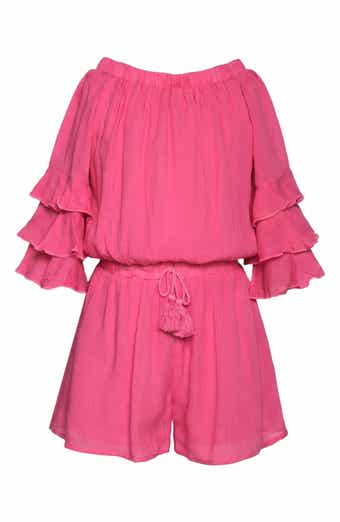 Kids' Tiered Ruffle Sleeve Romper