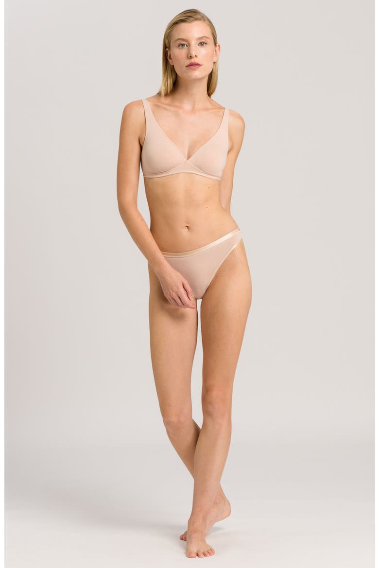 Cotton Sensation Soft Cup Bra, Alternate, color, BEIGE