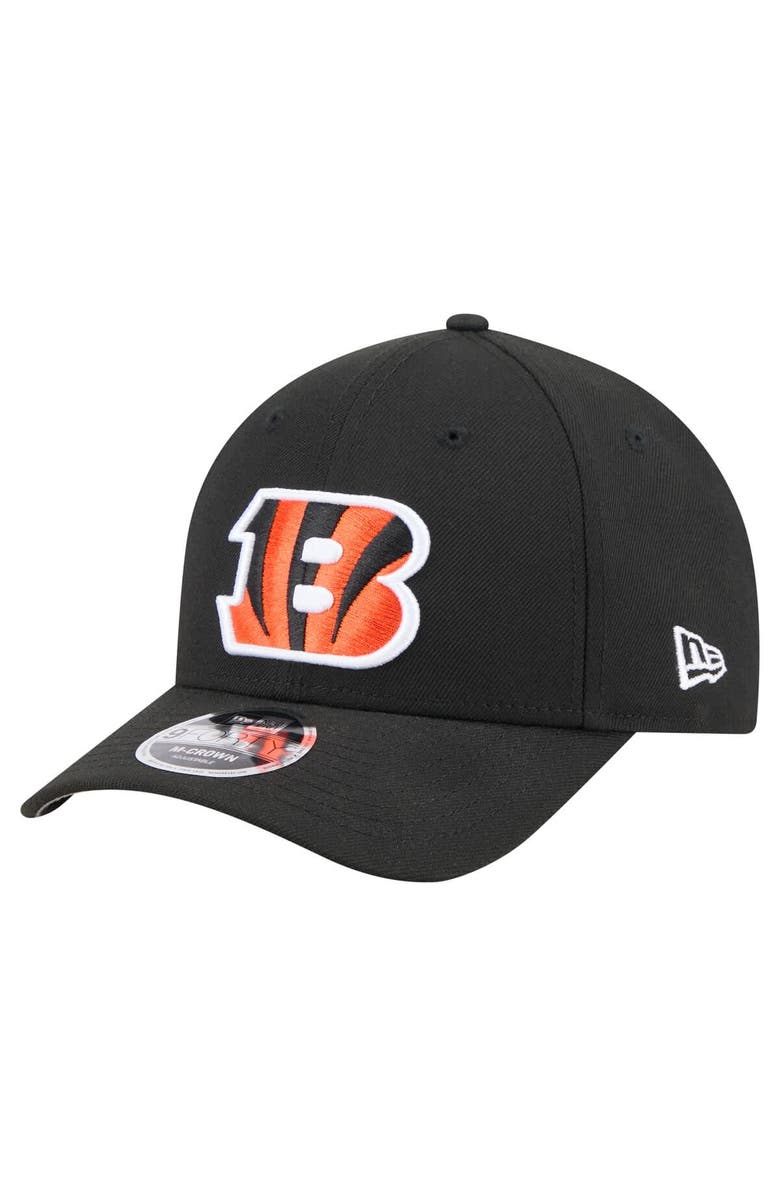 New Era Men's New Era Black Cincinnati Bengals Team Collection 9FORTY M-Crown Adjustable Hat, Main, color, Black