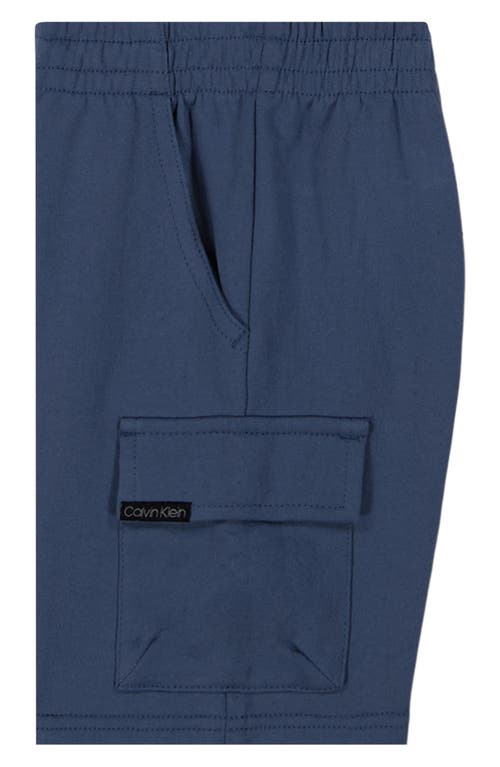 Calvin Klein Stripe Knit Pocket T-shirt & Shorts Set