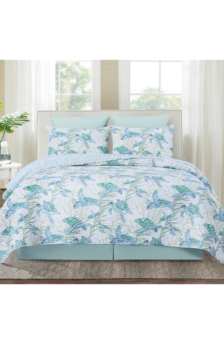 C&F Home Cape Canaveral Bedding Quilt Collection, Alternate, color, Blue