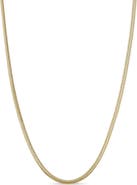 Zoë Chicco 14K Gold Flat Snake Chain Necklace
