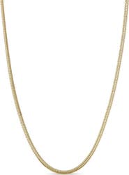 Zoë Chicco 14K Gold Flat Snake Chain Necklace