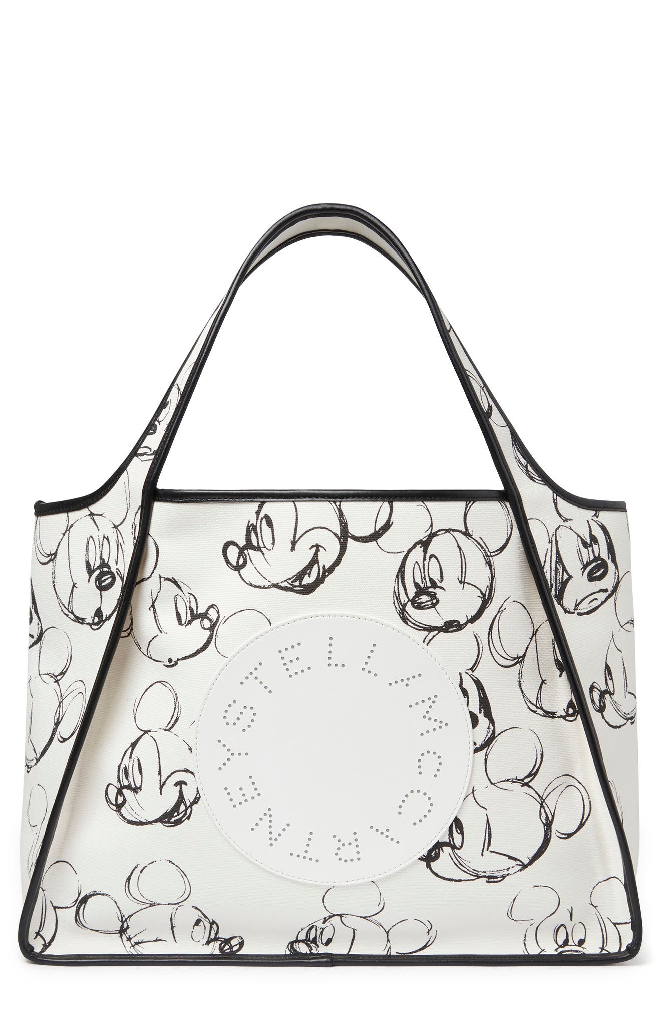 Stella McCartney x Disney Fantasia Mickey Print Cotton Tote, Main, color, 