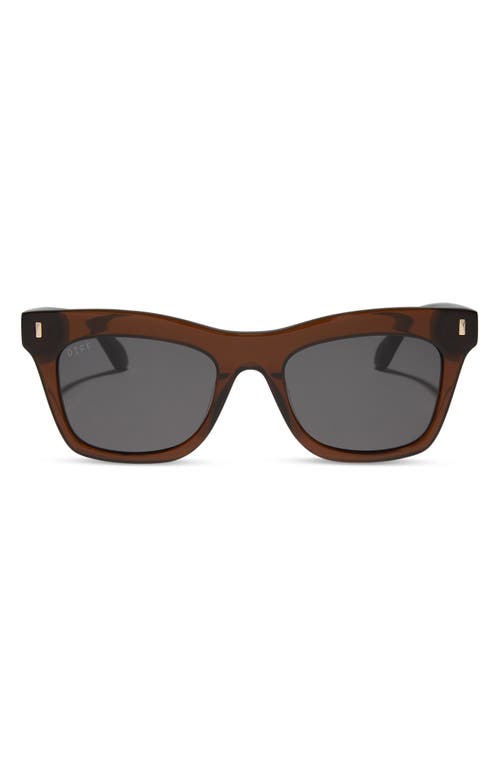 Diff Bradley 50mm Cat Eye Sunglasses In Brown