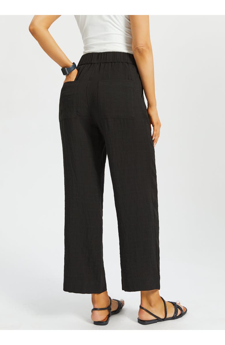 Betabrand Camp Pant Linenette, Alternate, color, Black