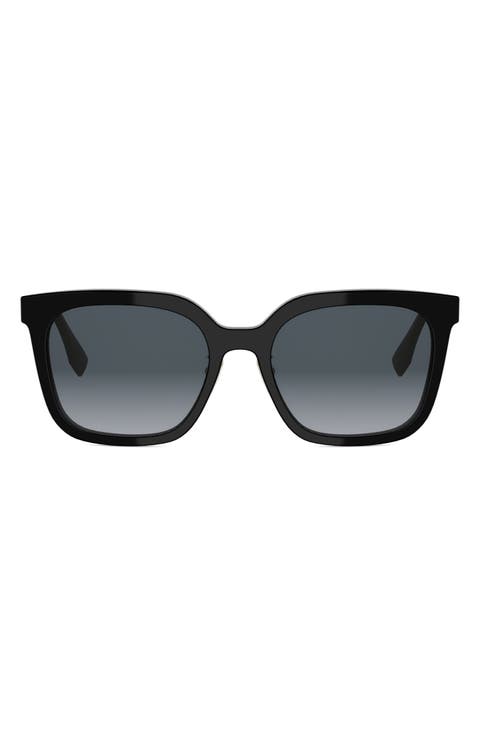 Forever Fendi 56mm Gradient Square Sunglasses