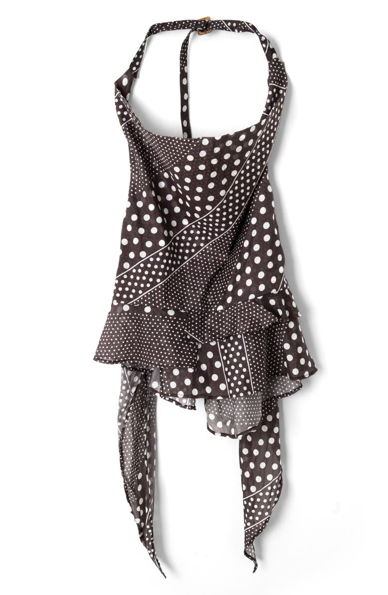 Damson Madder Leandra Tie Waist Halter Camisole, Alternate, color, Dark Brown