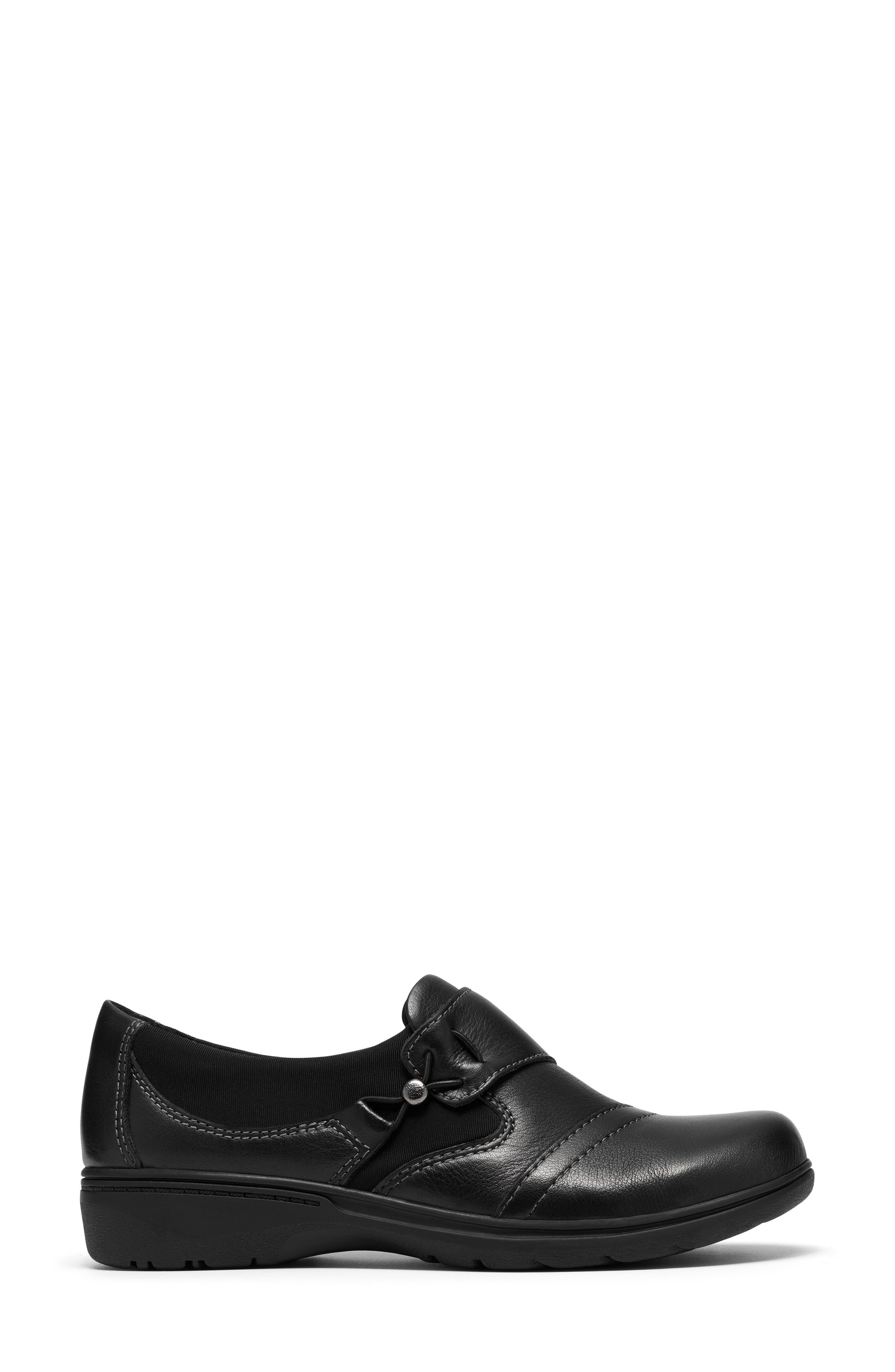 Carleigh Lily Slip On -Wide Width Available, Alternate, color, BLACK LEATHER