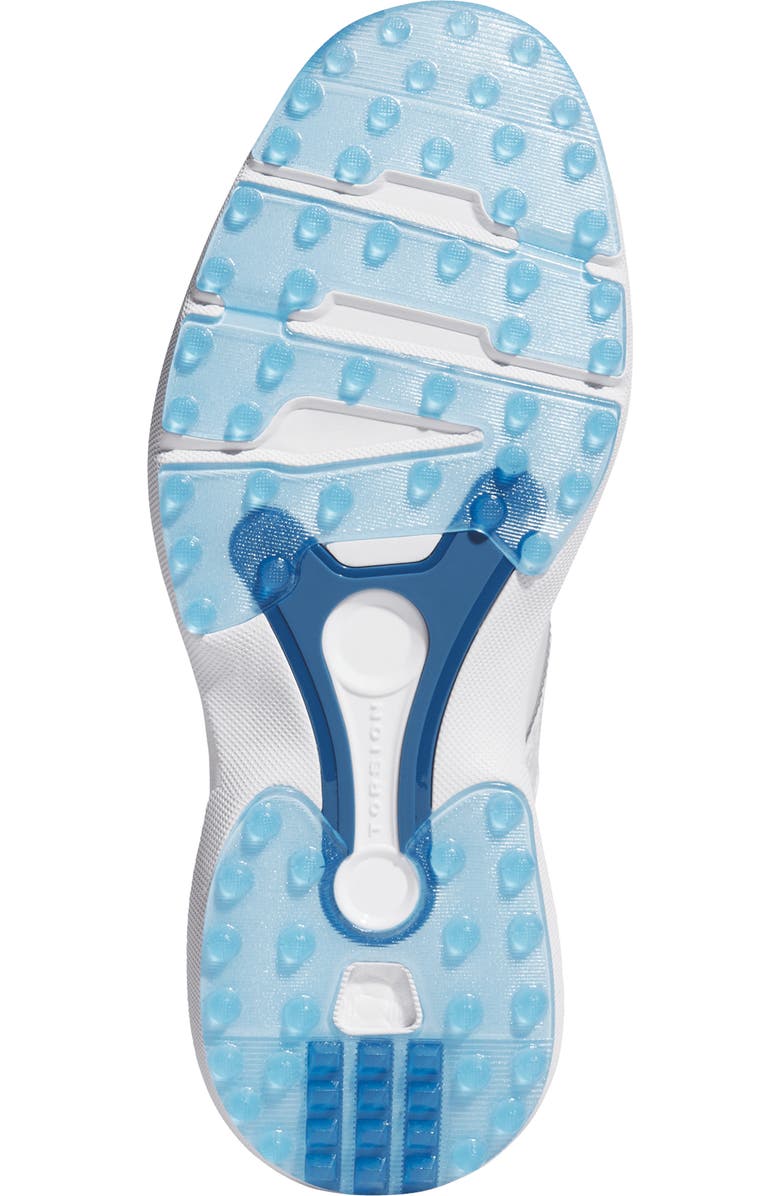 adidas MC70 Spikeless Golf Shoe, Alternate, color, White/ Grey/ Blue