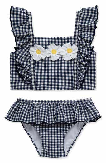 Little Me Gingham UPF 50+ 2-Piece Swimsuit