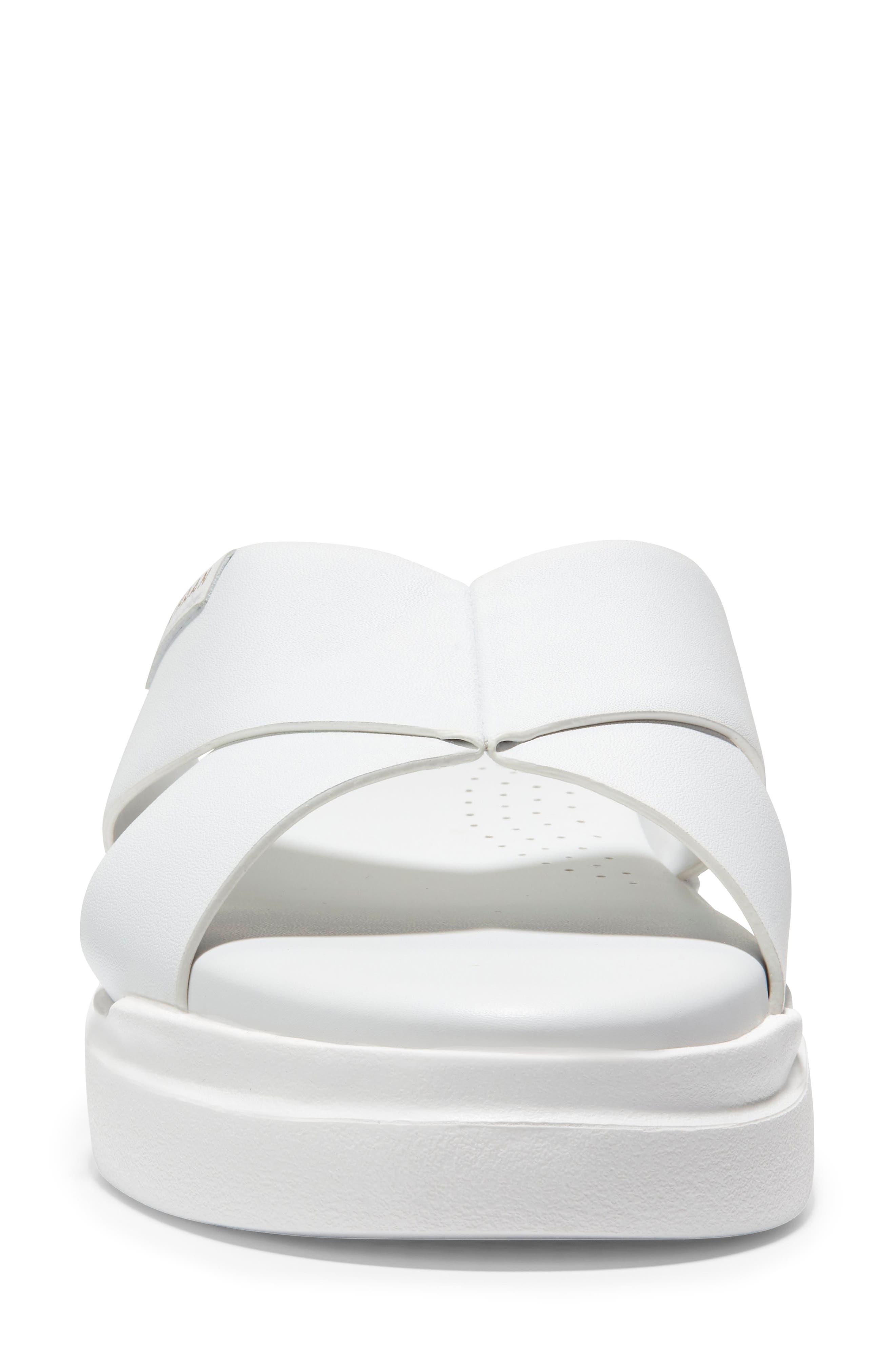 GrandPro Rally Slide Sandal, Alternate, color, OPTIC WHITE LEATHER