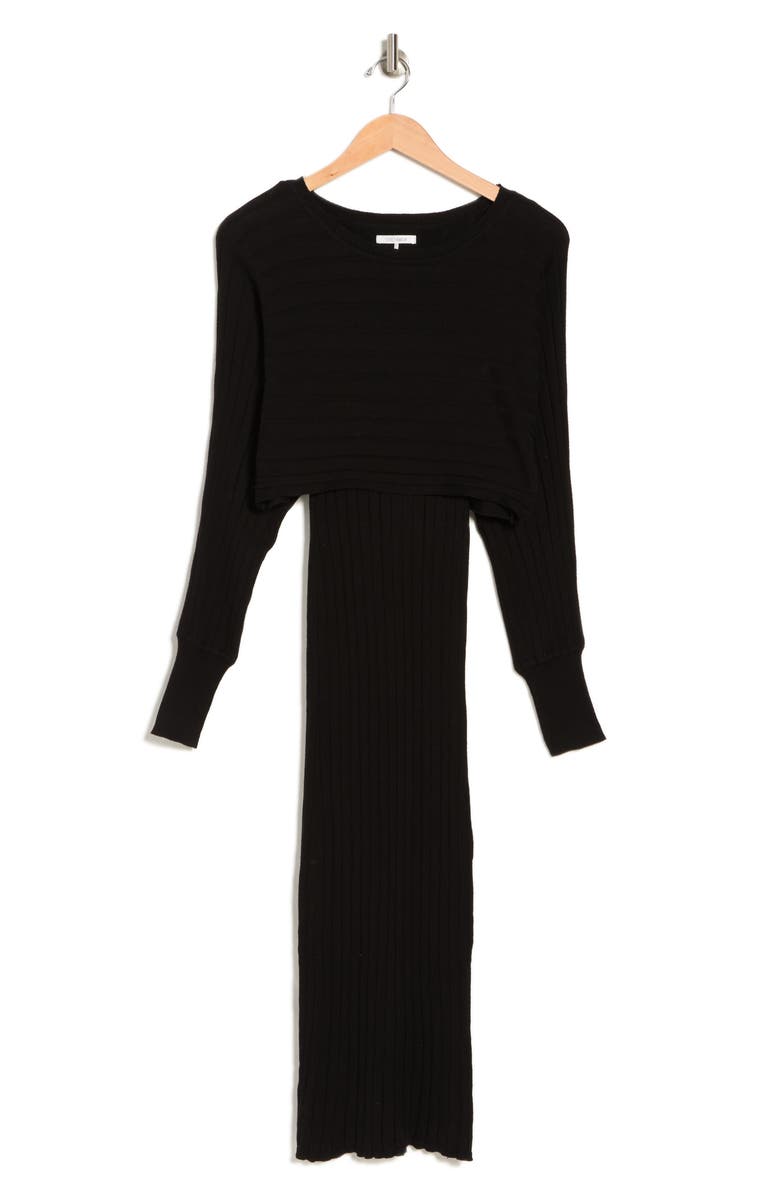 STITCHDROP All In One Rib Midi Dress, Alternate, color,