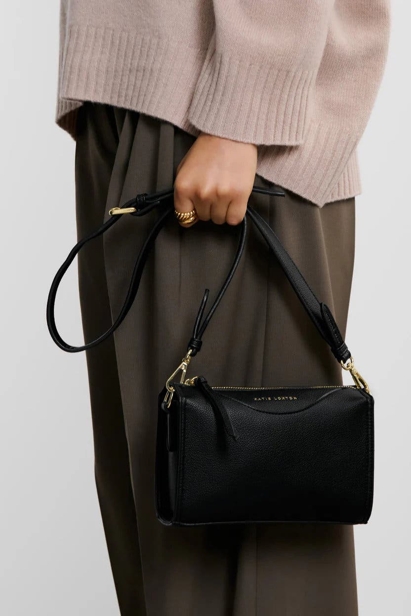 Katie Loxton Alba Crossbody Bag in Black, Alternate, color, Black