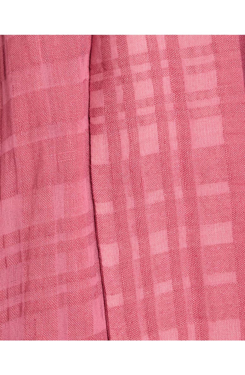 Santorelli NADIA Sleeveless A-Line Short Dress in Laser Cut Linen, Alternate, color, Peony