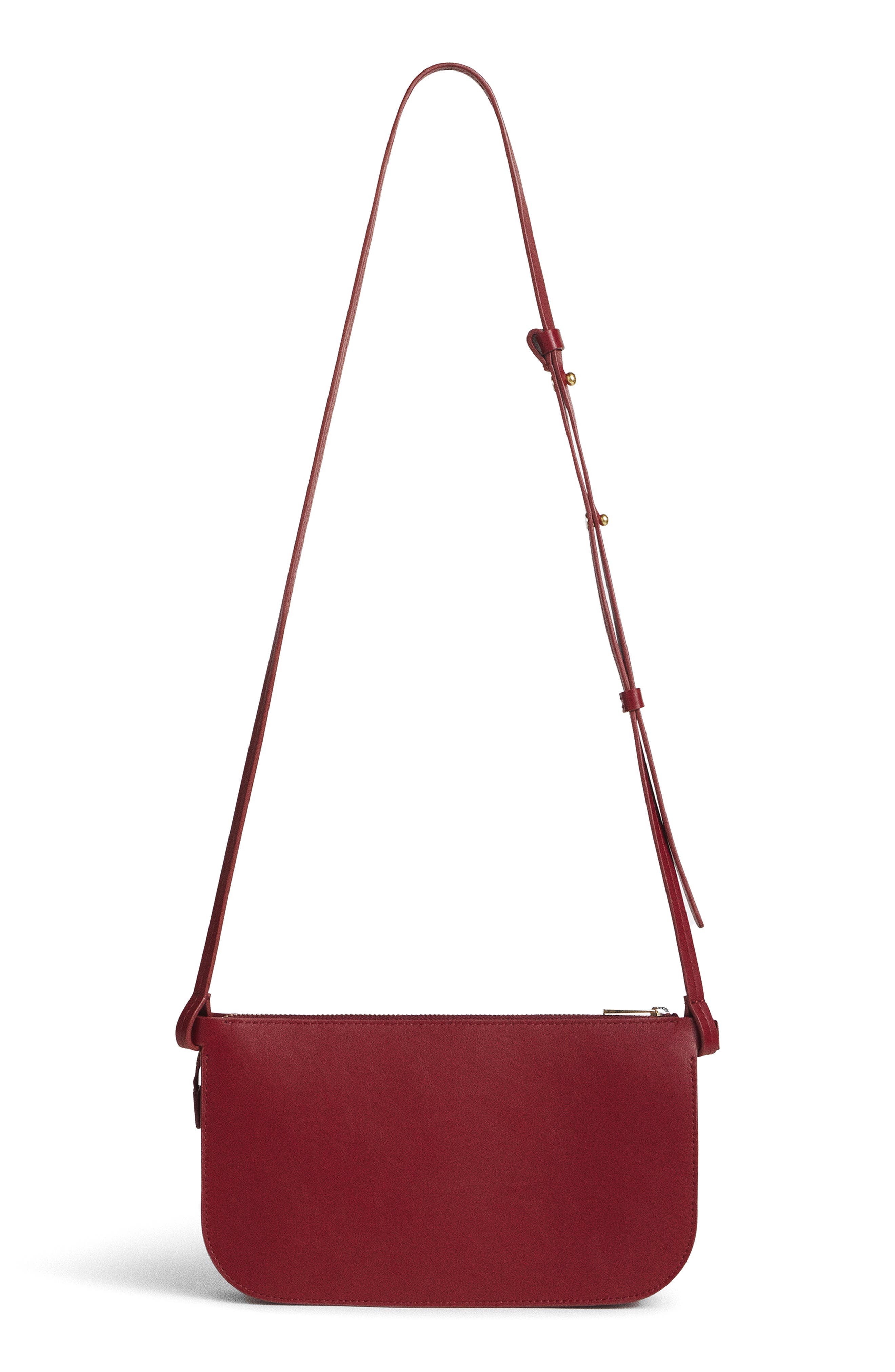 Rae Leather Crossbody Bag, Main, color, OXBLOOD LEATHER