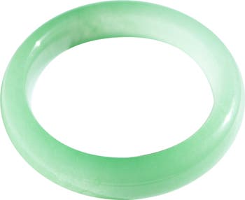 Silk Collection Agave Classic Cyan Jade Stone Bangle