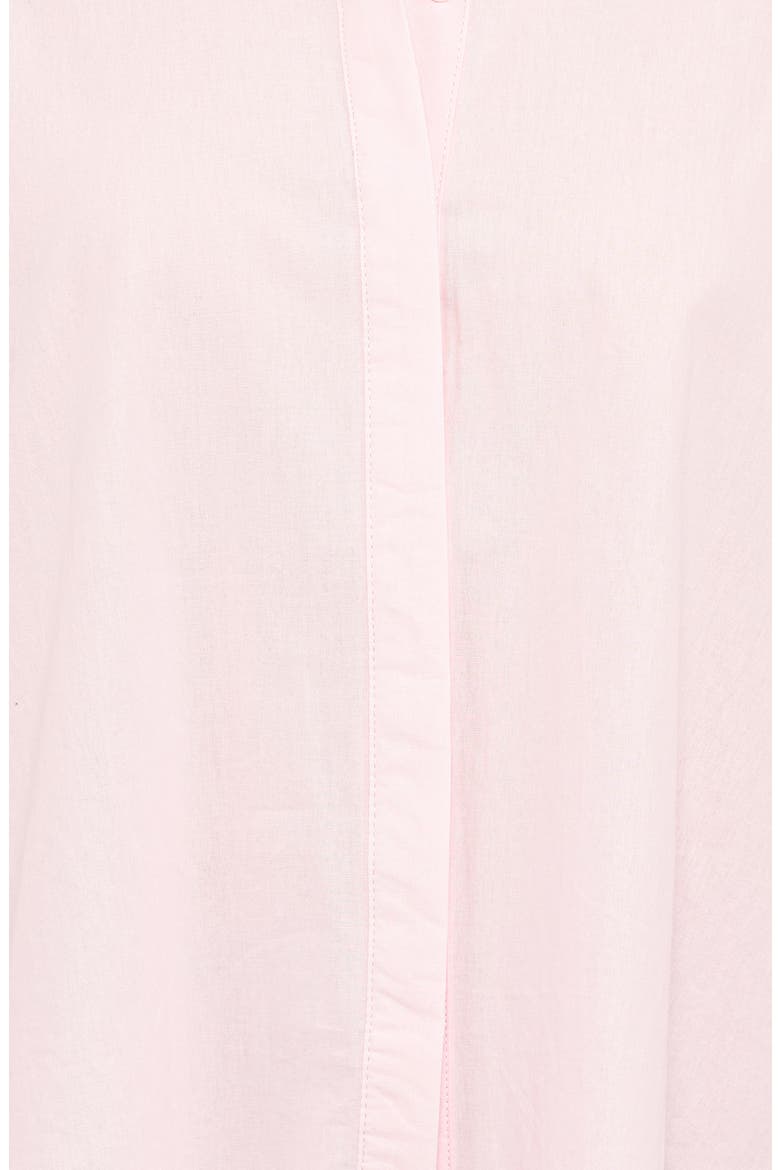 Carys Smocked Cuff Cotton Poplin Button-Up Shirt, Alternate, color, PALE PINK