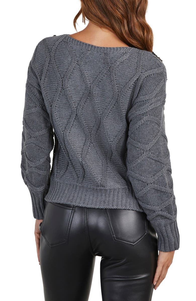 VICI Collection Letty Paillette Pattern Sweater, Alternate, color,