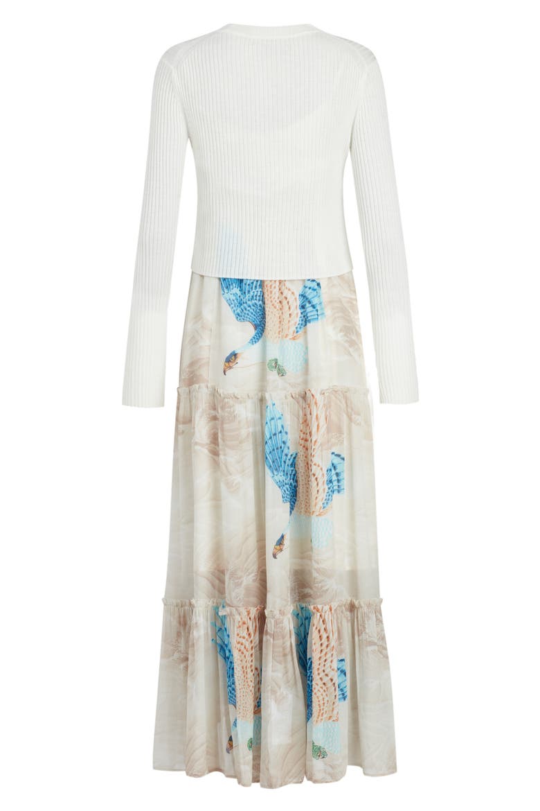 Tilly Two-in-One Long Sleeve Sweater Maxi Dress, Alternate, color, ECRU WHITE