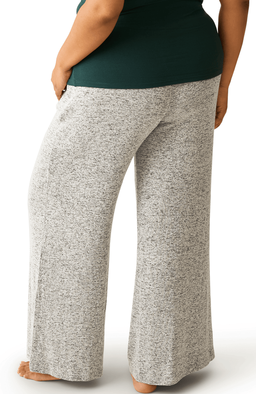 Kindred Bravely Cozyknit Wide Leg Lounge Pant In Gray