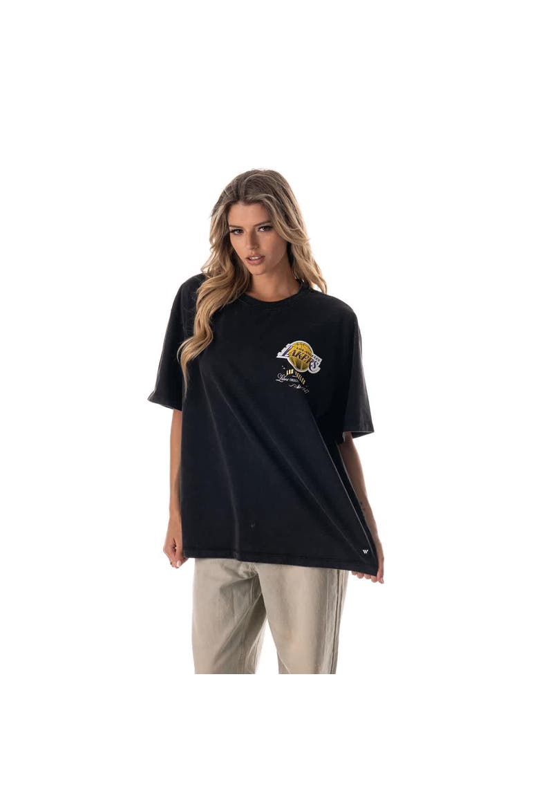 Unisex The Wild Collective  Black Los Angeles Lakers Oversized Streetwear T-Shirt, Main, color, Black