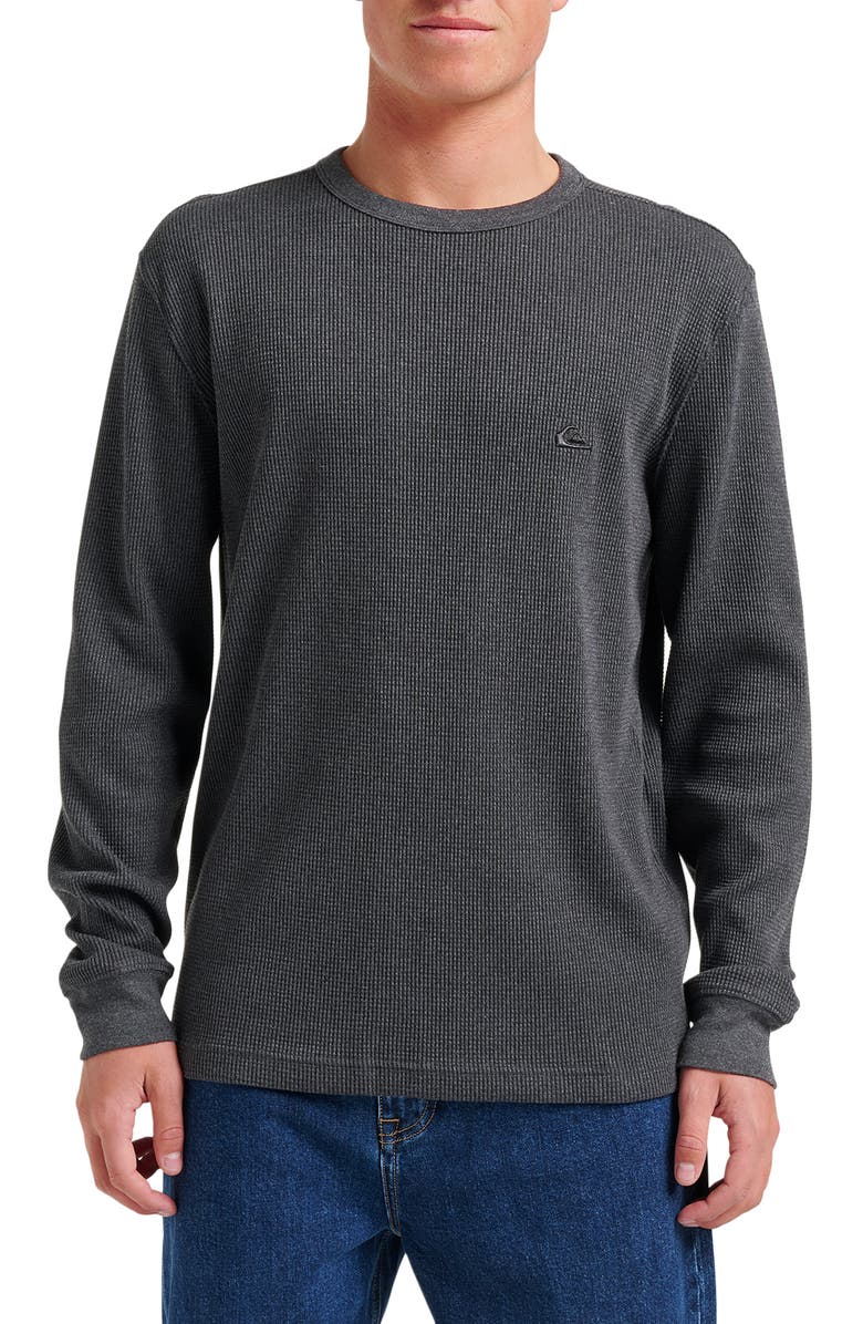 Quiksilver Nelson Long Sleeve Thermal Cotton Blend Pullover, Main, color, 