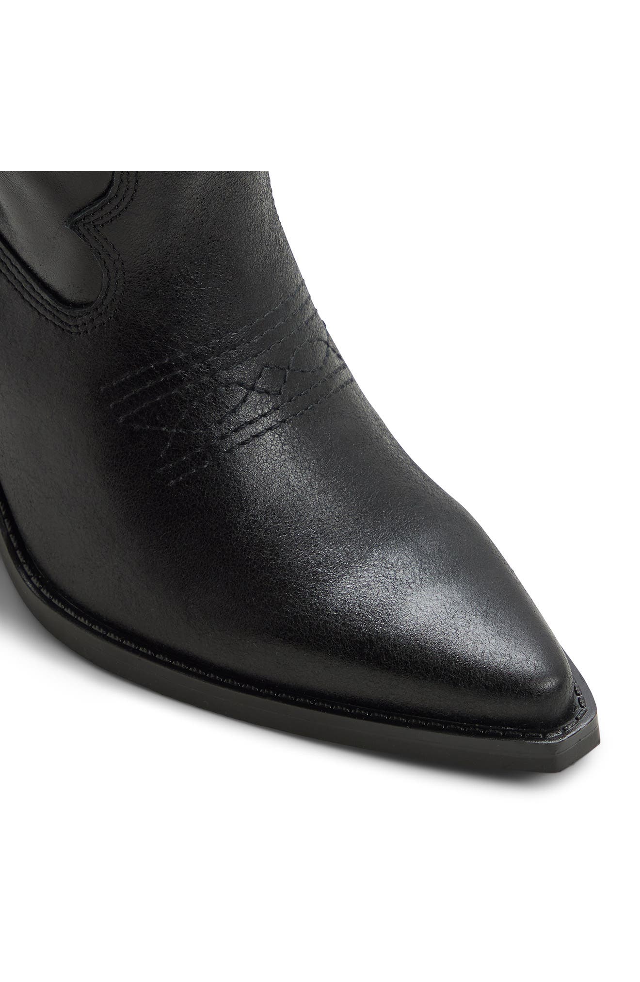 ALDO Revolve Pointed Toe Western Boot, Alternate, color, Black Combo