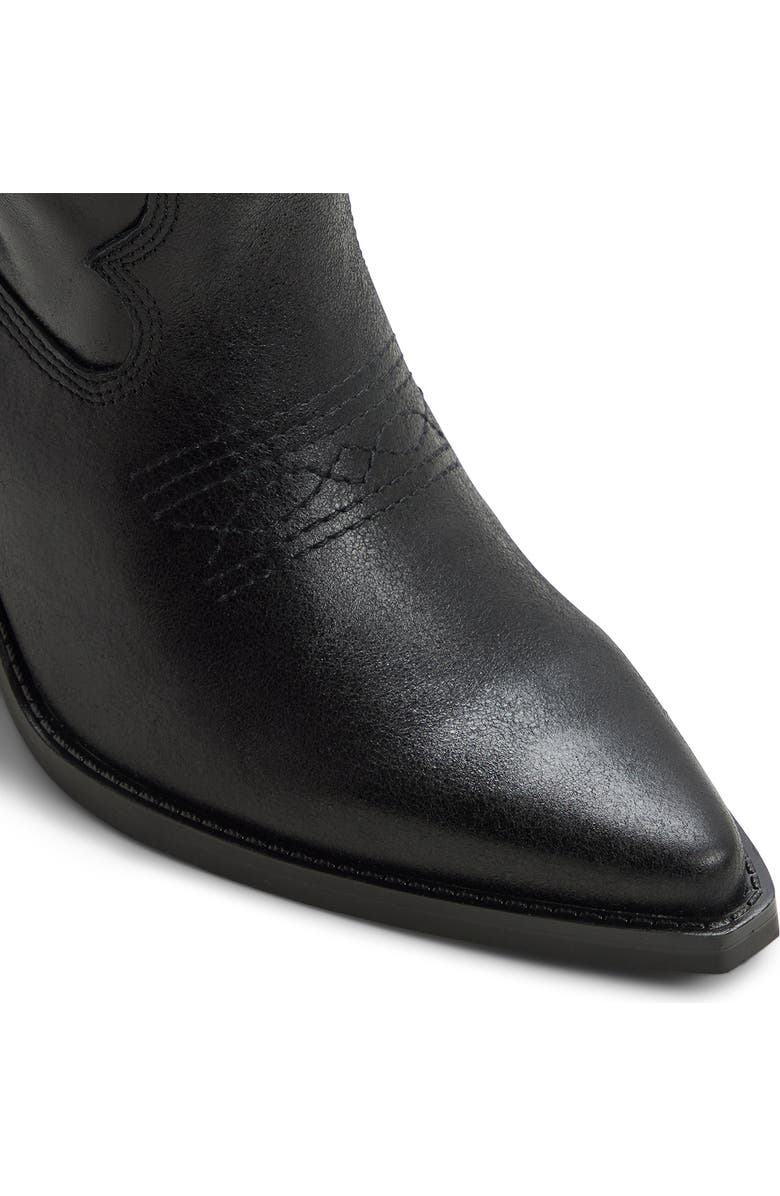 ALDO Revolve Pointed Toe Western Boot, Alternate, color, Black Combo
