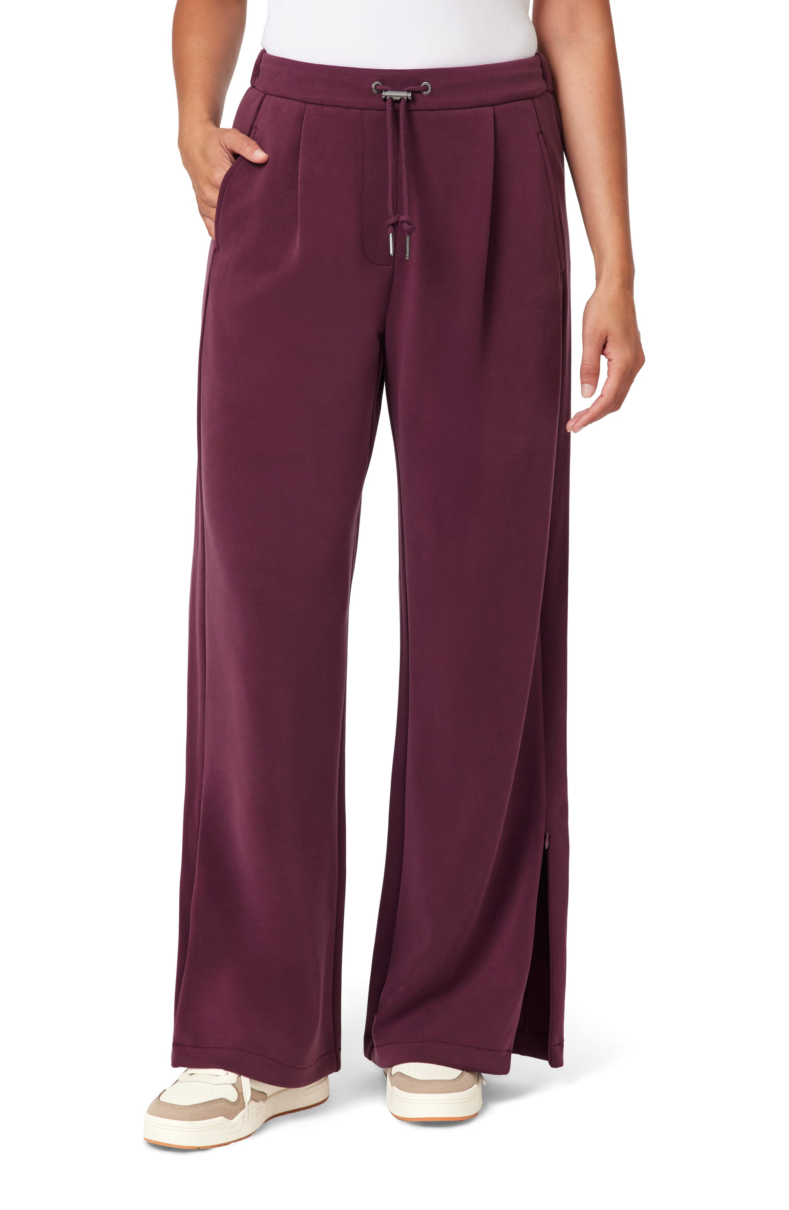 Scotch & Soda Wide Leg Zip Ankle Pants