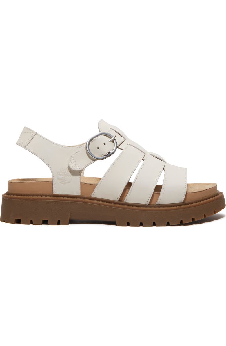 Timberland Clairemont Way Fisherman Sandal, Alternate, color, Natural Nubuck