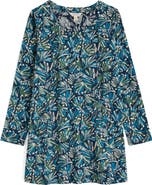 Seasalt Cornwall Frond Print Long Sleeve Cotton Jersey Tunic