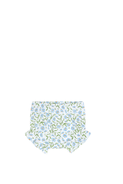 Nellapima Blue Vines Print Bodysuit Set In White