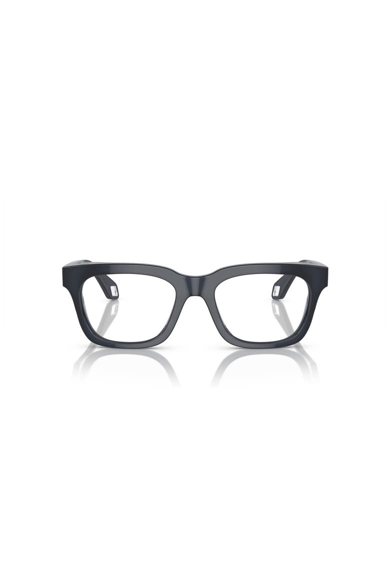 52mm Rectangle optical glasses, Alternate, color, Brown