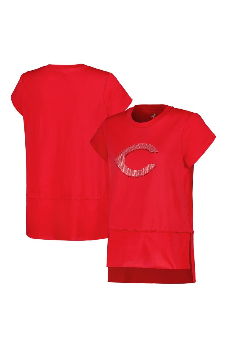 G-III 4HER BY CARL BANKS Women's G-III 4Her by Carl Banks Red Cincinnati Reds Cheer Fashion T-Shirt, Main, color, 
