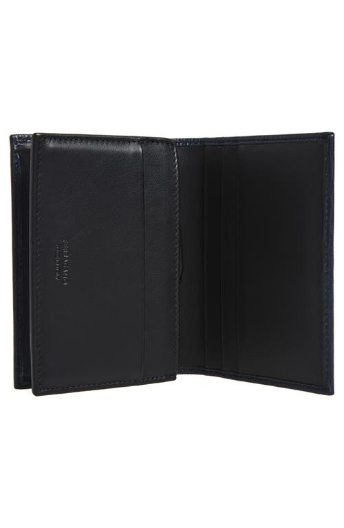 Ferragamo Revival Hammered Leather Bifold Card Holder