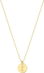 Set & Stones Lily Birth Flower Necklace