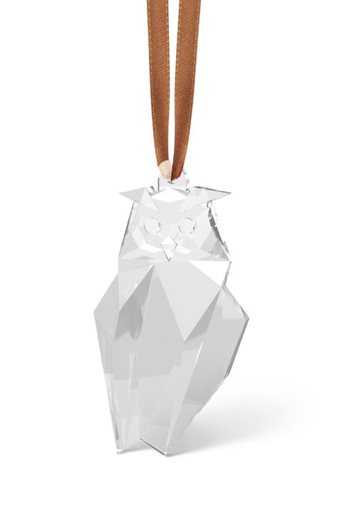 Crystal Owl Scandinavian Forest Ornament