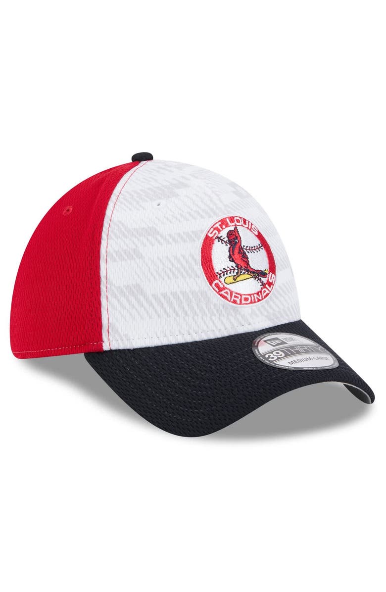 New Era Men's New Era Red/Black St. Louis Cardinals 2025 MLB Clubhouse 39THIRTY Flex Hat, Alternate, color, Red