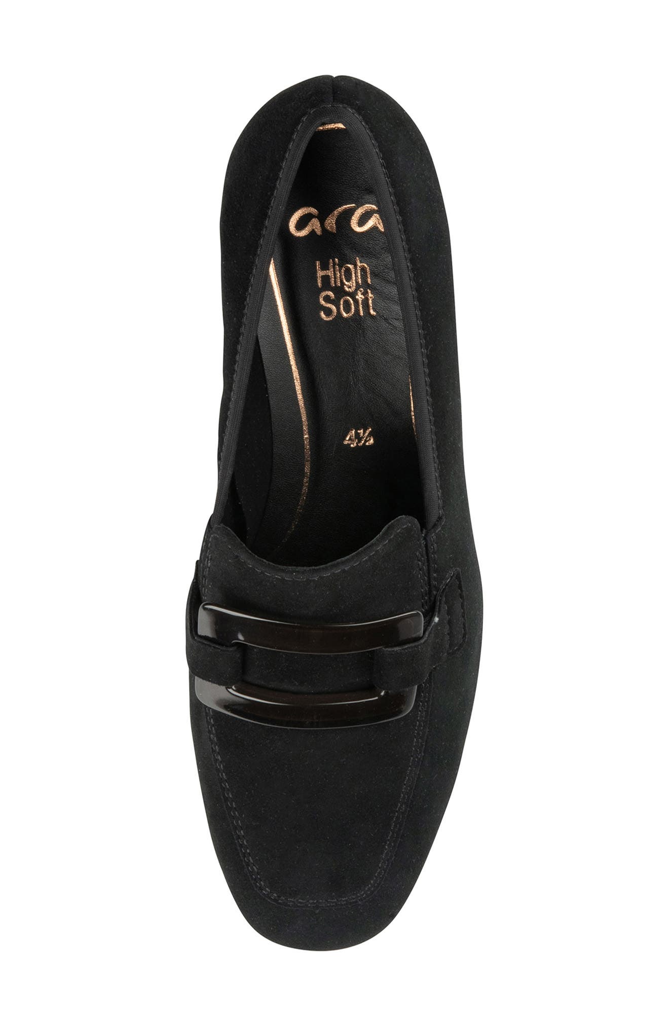 ara Glimmer Loafer Pump, Alternate, color, Black