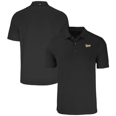 Men's Cutter & Buck  Black Vanderbilt Commodores Vault Forge Eco Stretch Recycled Polo