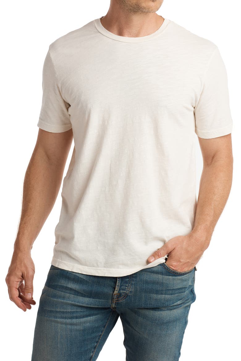 Men's Asher Standard Slub Cotton T-Shirt, Main, color, VINTAGE WHITE