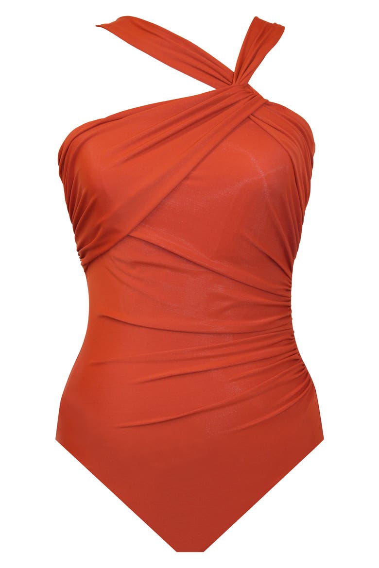 Rock Solid Europa One-Piece Swimsuit, Alternate, color, SPICE