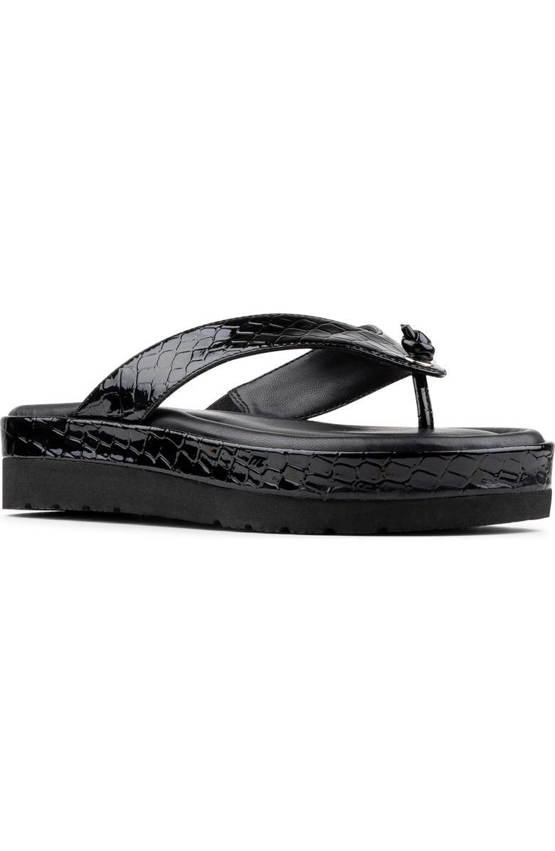 Donald Pliner Thong Sandal, Main, color, Black