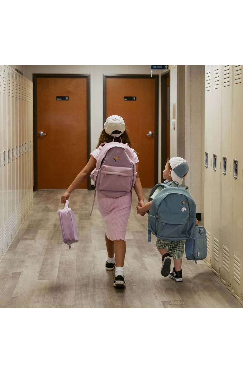 Parker Kids Co. Backpack + Patches - Bloom Set, Alternate, color, Rain