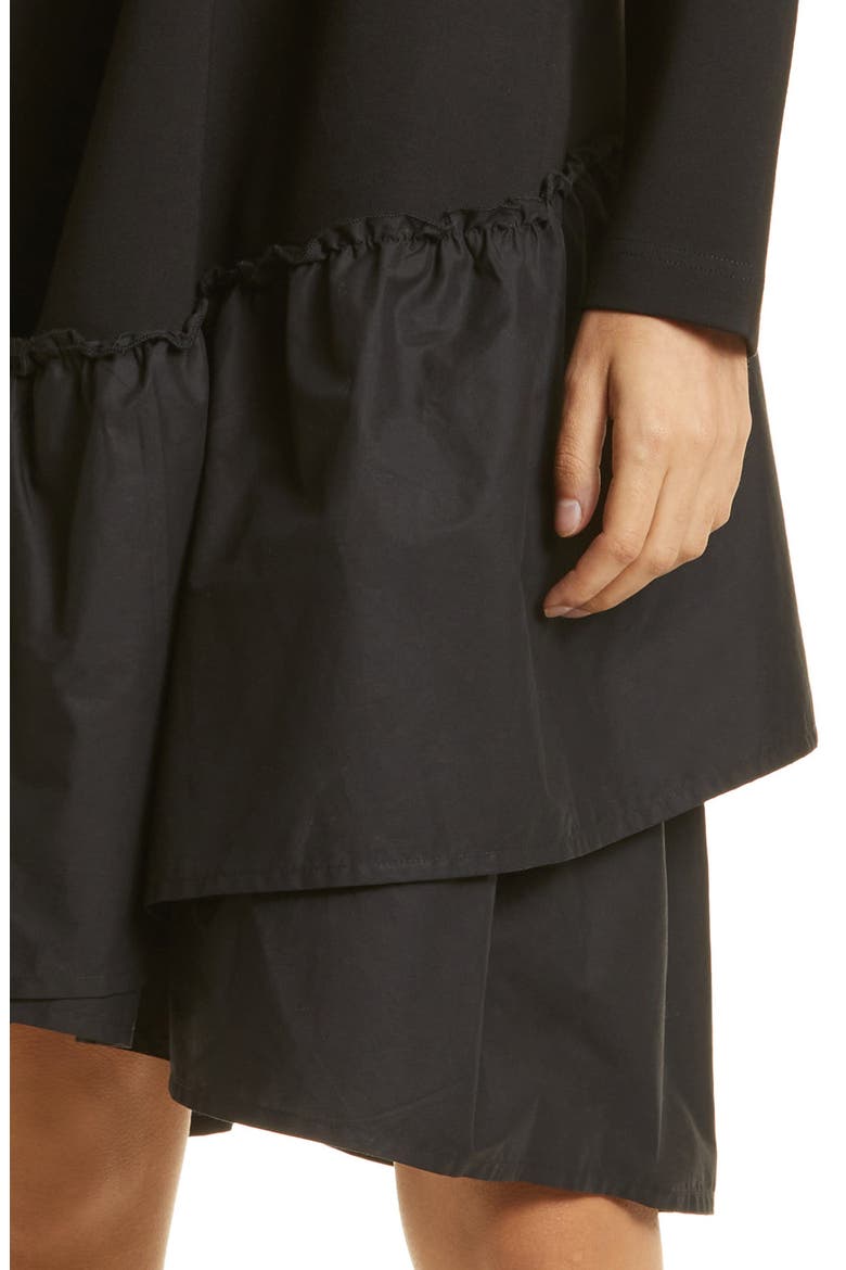 Nell Long Sleeve Shift Dress, Alternate, color, BLACK